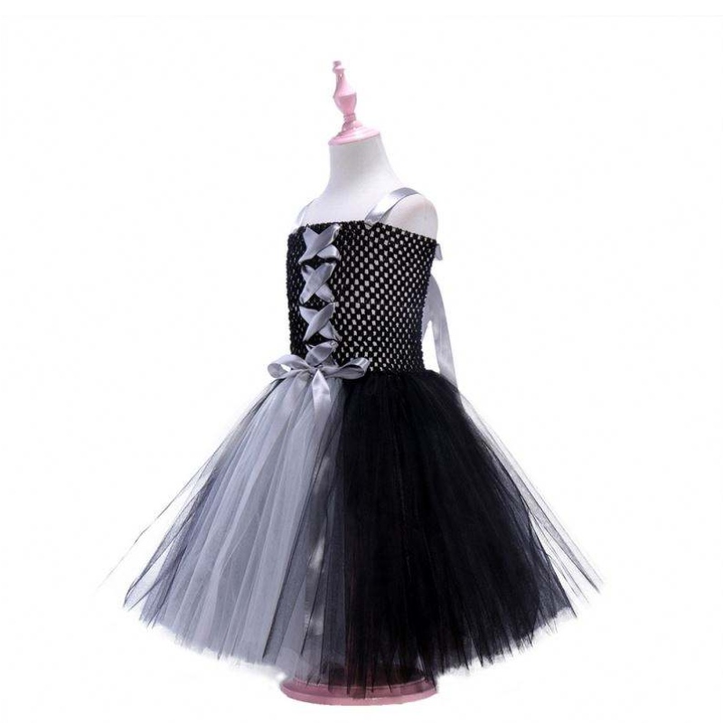 Encanto cosplay -pukutyttömekko karnevaali Halloween Princess -juhlavaatteet Kukka röyhelöt Long mekko tyttö Mirabel -mekko