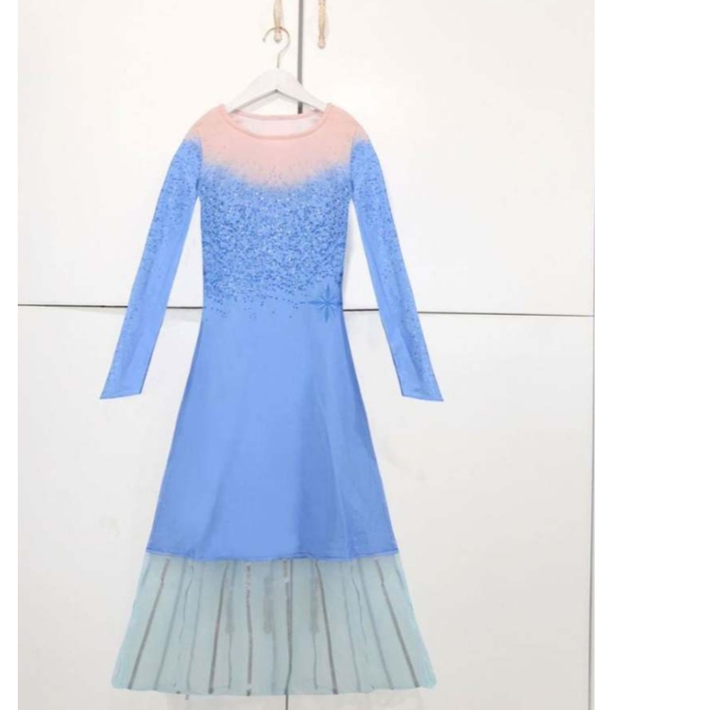 Tyttöjen prinsessapukujuhlat Elsa Carnival Frozen 2 Elsa Anna Princess Fancy Dress Kids Puku