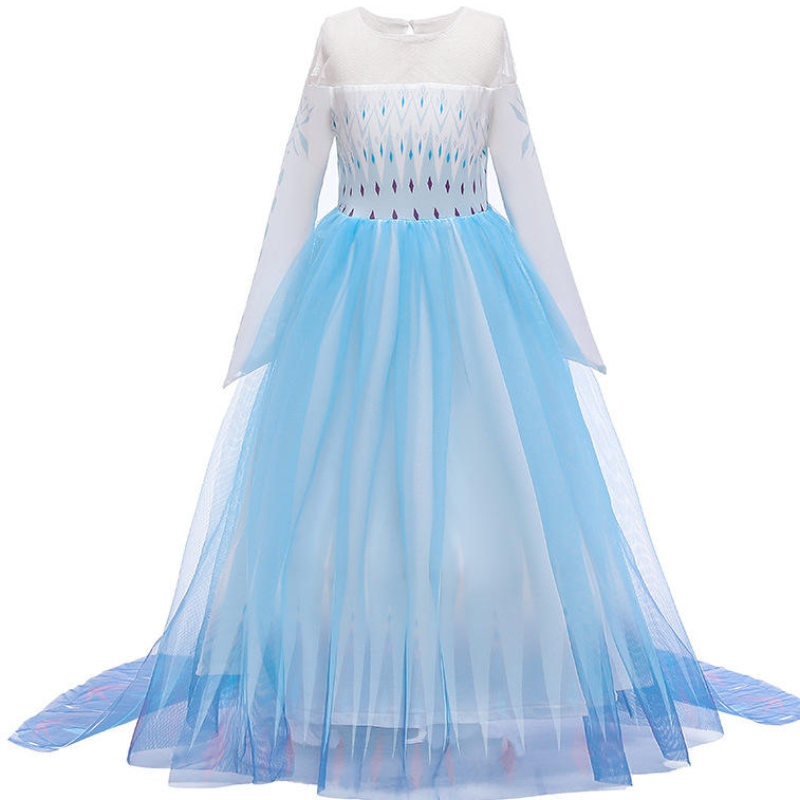 Uusi prinsessa Anna Elsa -mekko lapsille 2 syntymäpäiväjuhlia tyttövauvalle prinsessa