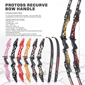 Elongrow 68 tuuman/70inch et-11 ILF Recurve Bow -jousiammunta Bow for Complation