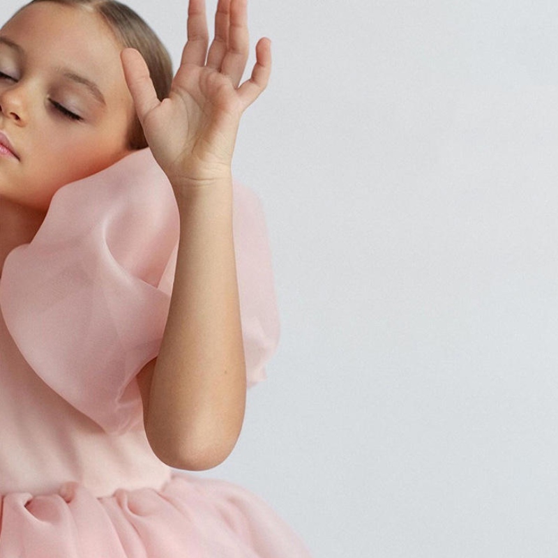Muotityttö prinsessa vintage -mekko tylli lapsi vestido puff hiha vaaleanpunainen hääjuhlat syntymäpäivä tutu lapsi pallo puku mekko
