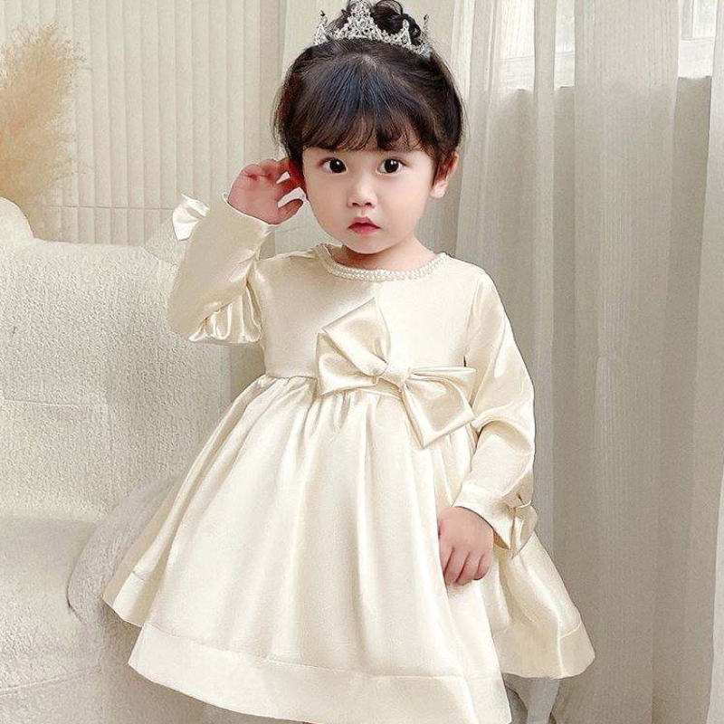 Baige Lapset Dress Party Wear Fairy Flower Girls -mekot 6 vuotta syntymäpäiväpallopuku 9105