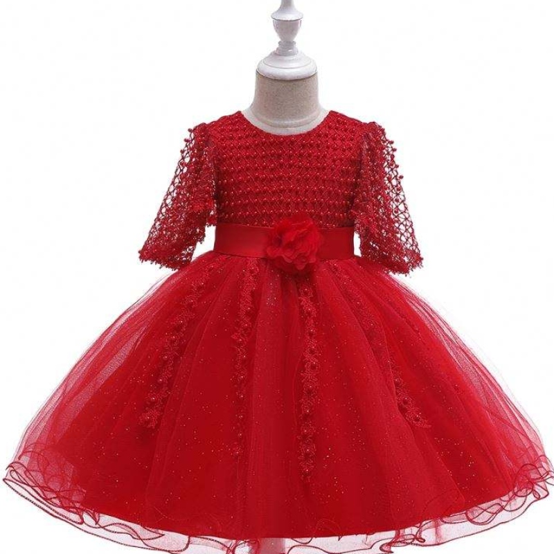 Baige syntymäpäivä söpö ihanat tyttöjuhlat Joulun vauva Lace Flower Kids Boutique L5115