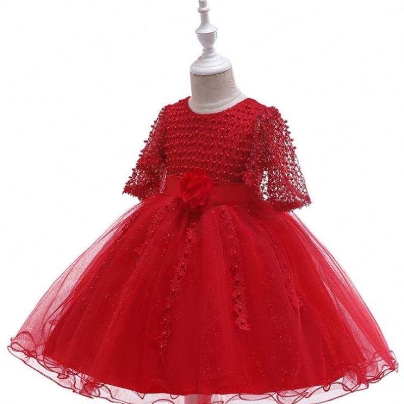 Baige syntymäpäivä söpö ihanat tyttöjuhlat Joulun vauva Lace Flower Kids Boutique L5115