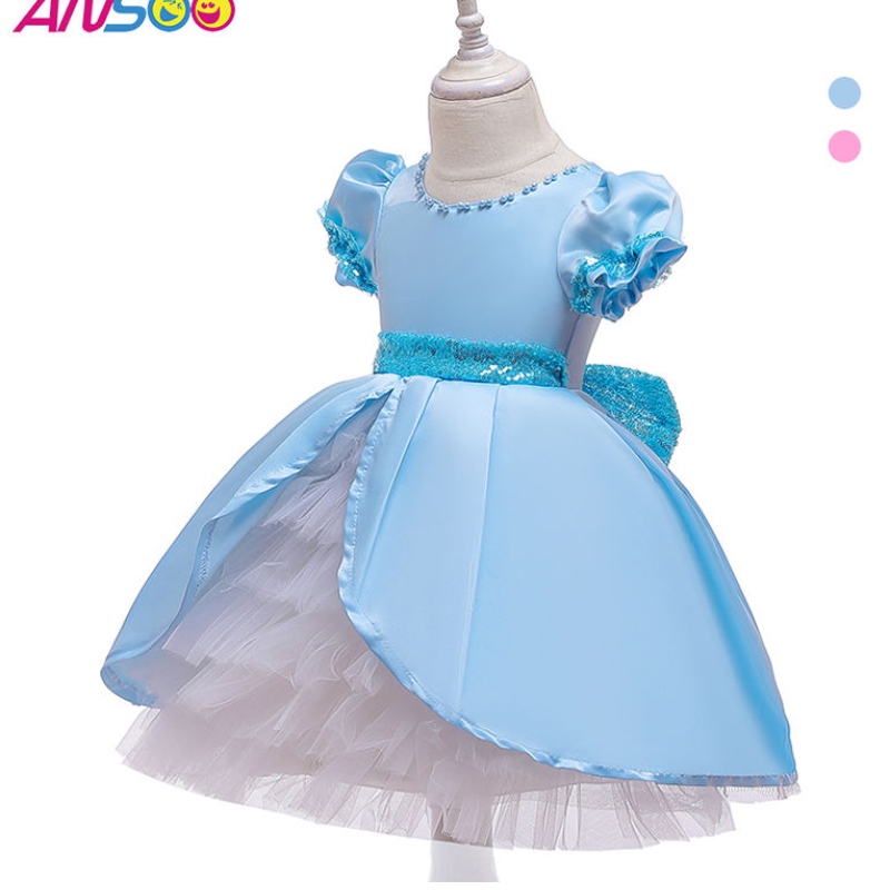 Ansoo Kids Vaatteet Prinsessa mekot perhoset palvella tutu -pukeutuvat lapset Halloween -juhlapuku