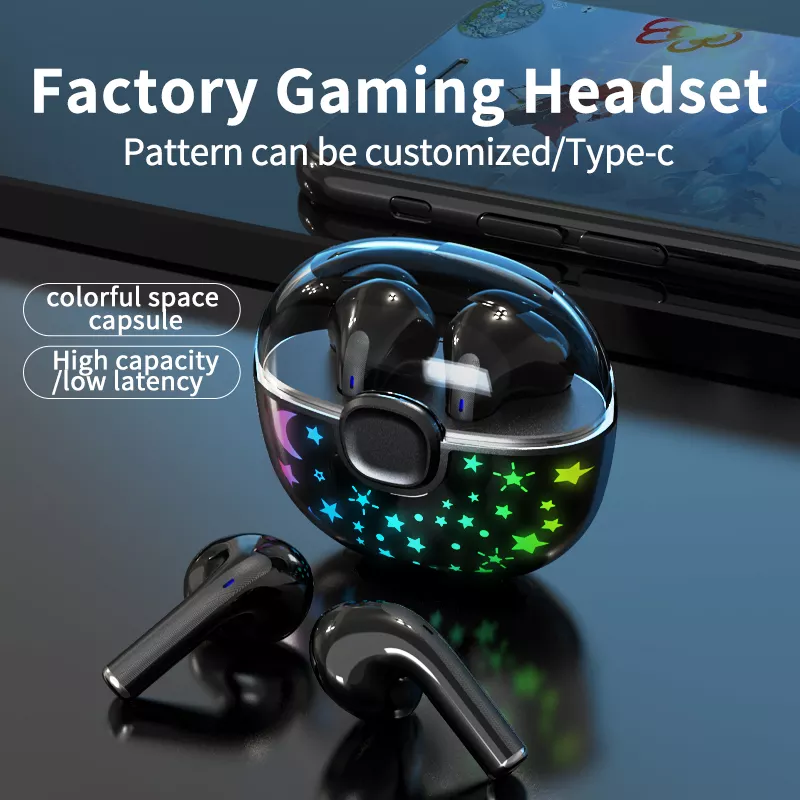 Amazon Hot-myydä F70 TWS Earobuds Wireless Type C Sport Gaming In-Korvan kuulokkeet