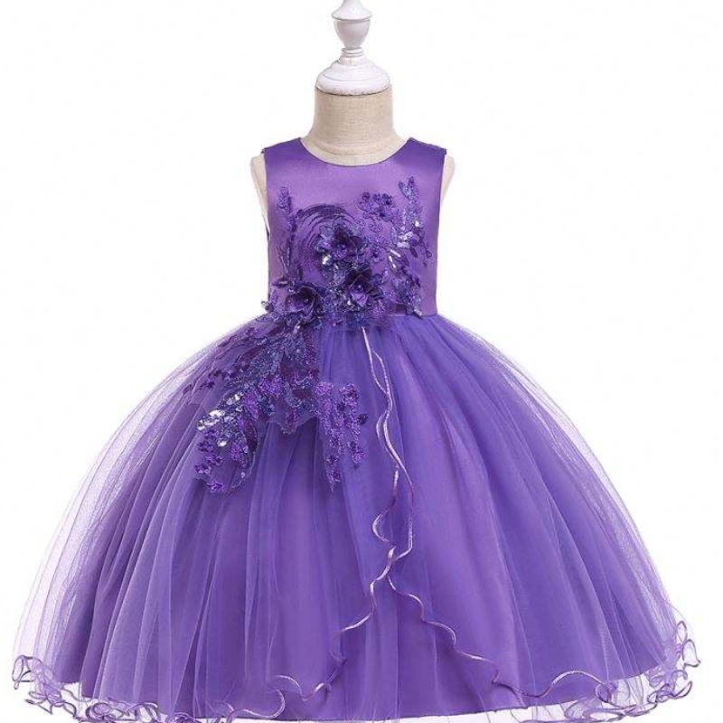 Baige New Fashion Girls Kids Party Lace -mekot Summer Boutique Baby Apparel L5063