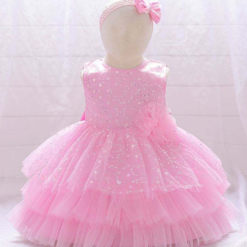 Pikkulasten vauva tylli hihaton pallopuku tyttöjen syntymäpäiväjuhlat frock iltaprinsessa lapset tutu kerrostettu mekko