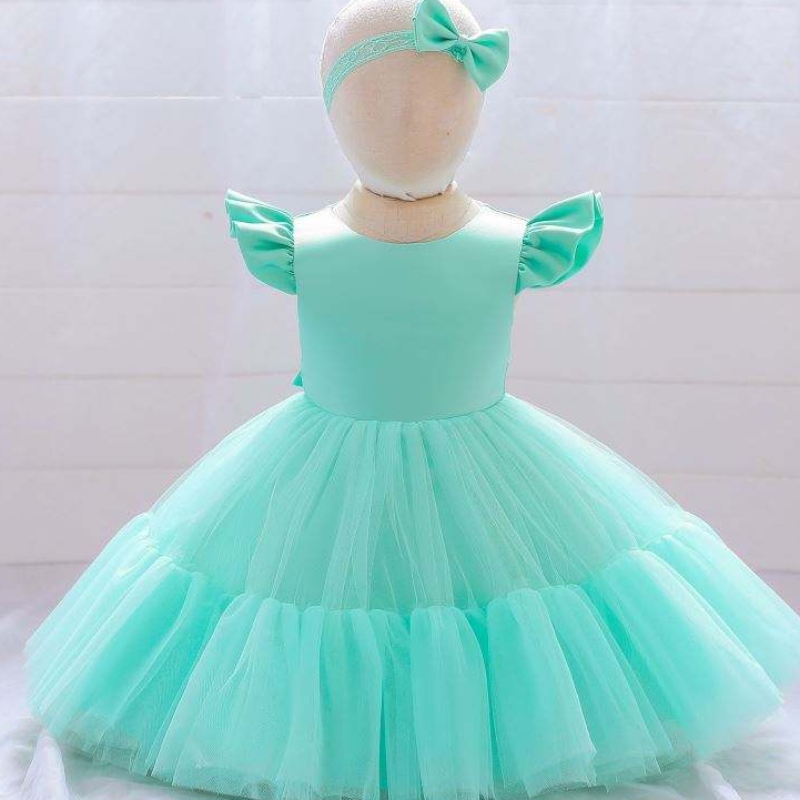 Baige valkoinen vastasyntyneen tyttövauva Puffinen prinsessamekko Christmas Lapset pukeutuvat 2 vuotta L2038xz
