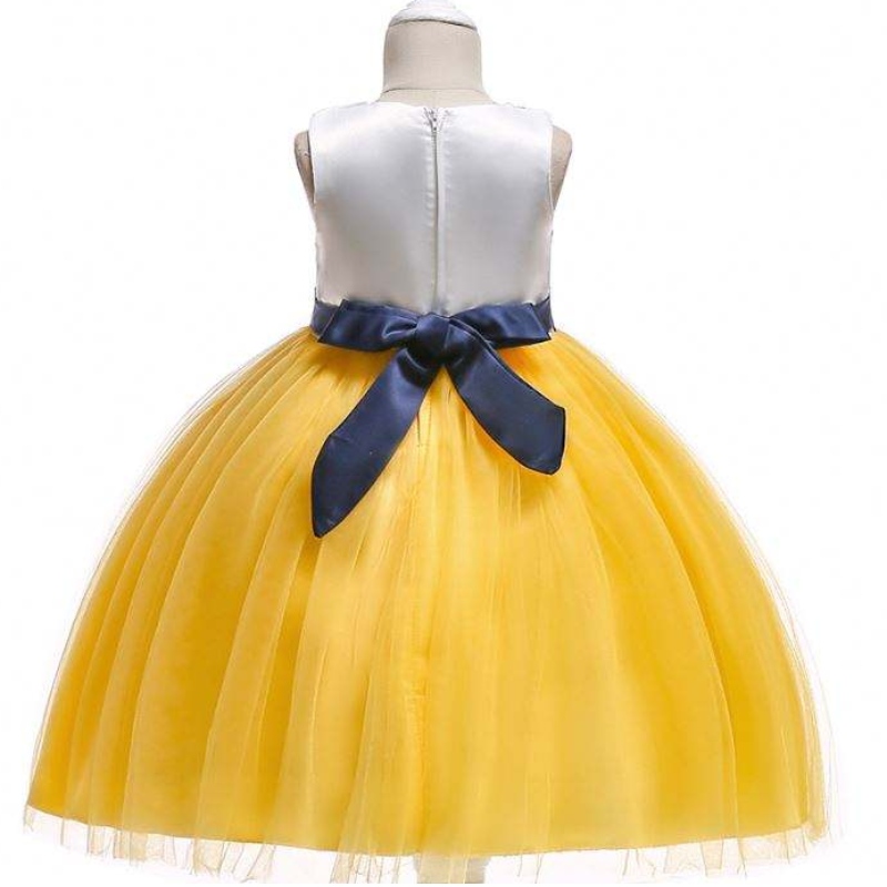 Tyttövauva kesä puuvilla hihaton joulukukka mekot Kids Princess Party Dress L5022
