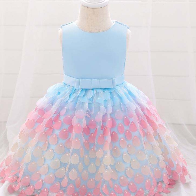 Baige Amazon Top Sale Mermaid -sarja Baby Dress Princess Girls Party Syntymäpäivämekot yksiosaiset tyttöjuhlat mekot