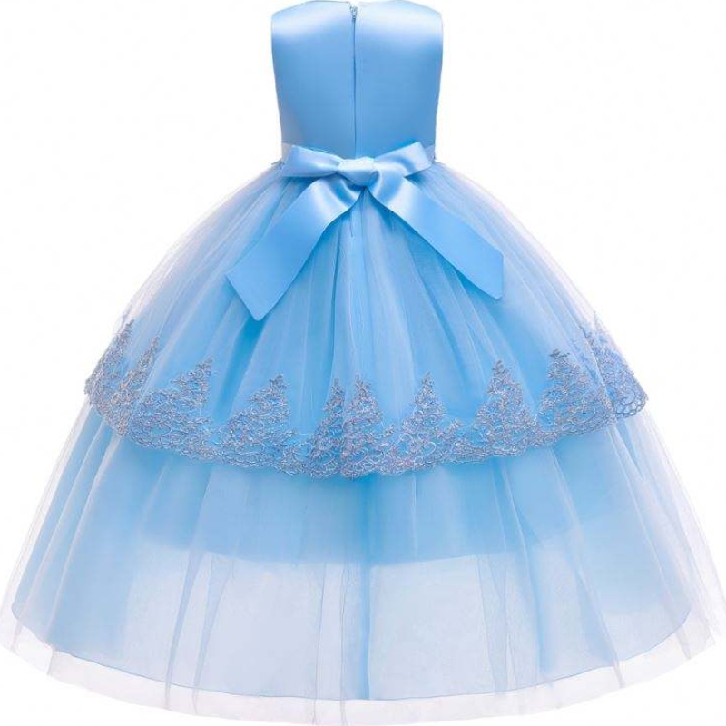 Baige Elegant Sequined Princess Dress Design for Places Clothing Girls Summer Long mekot 2022