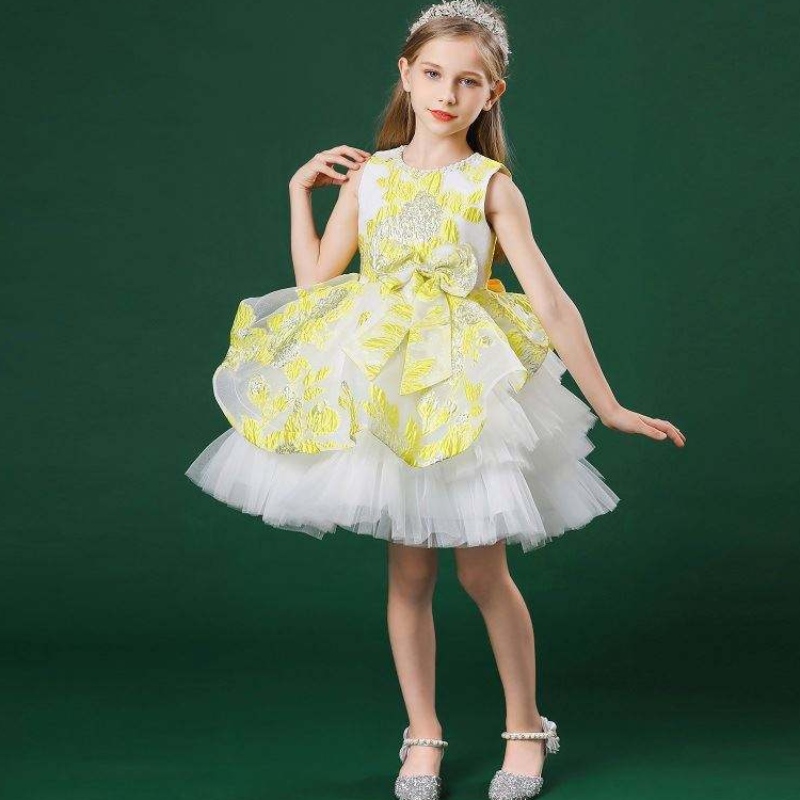 Baige Baby Girls Party Wedding Dresses Kids Princess -mekko Kaunis pallopuku tytölle