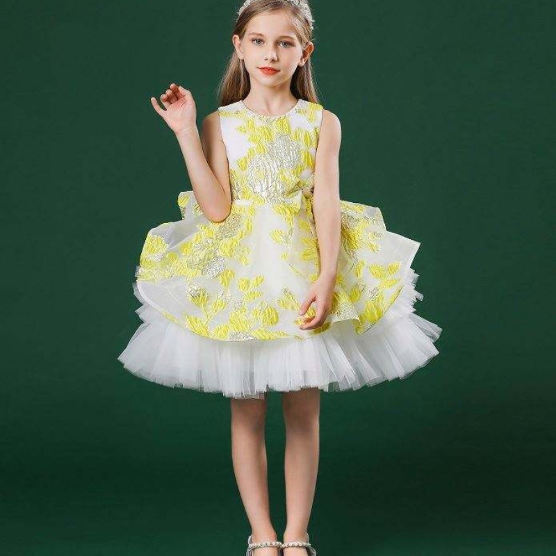 Baige Baby Girls Party Wedding Dresses Kids Princess -mekko Kaunis pallopuku tytölle