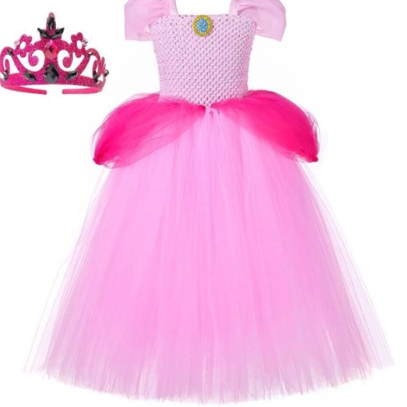 Pikkutyttöjen prinsessa puku Halloween Party Syntymäpäivä pukeutuu cosplay