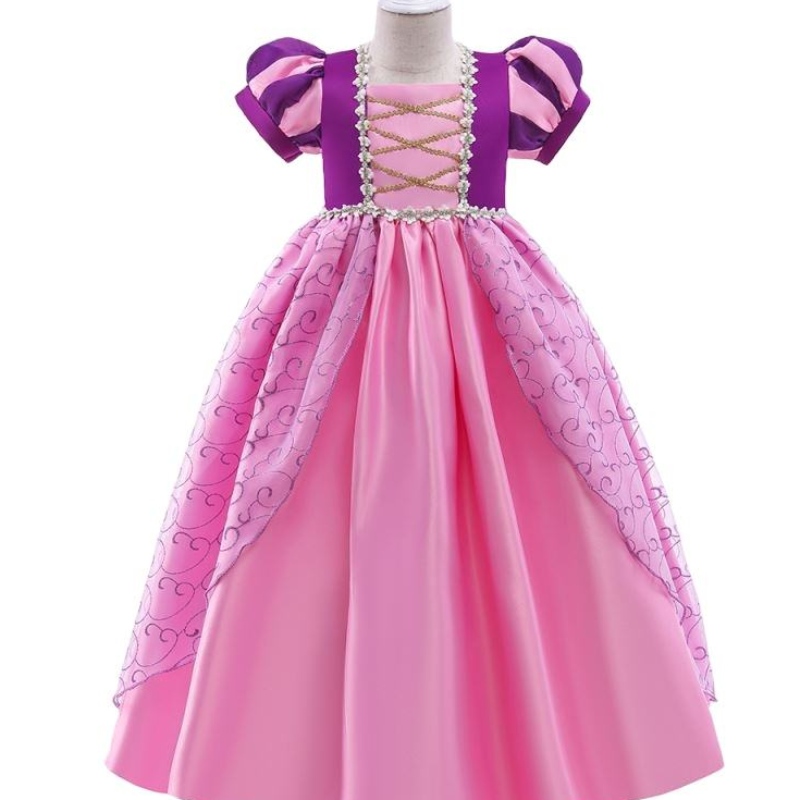 Baige New Kids Halloween -pukut tyttö violetti Rapunzel Sofia Snow Queen Cosplay Princess -mekko