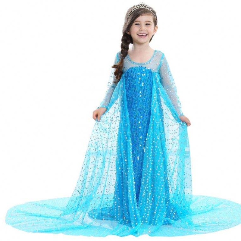 Korkealaatuinen fancy tv&movie -mekko Frozz Elsa Pukun syntymäpäiväjuhlat cosplay -puku Anna valkoiset lapset pukeutuvat tyttöjuhlat