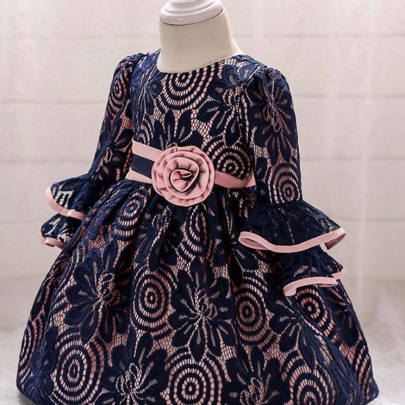 Baige Uusimmat lapset pukeutuvat tyttöjuhlat Frock Kids Vastasyntyneiden vaatteet L1858XZ