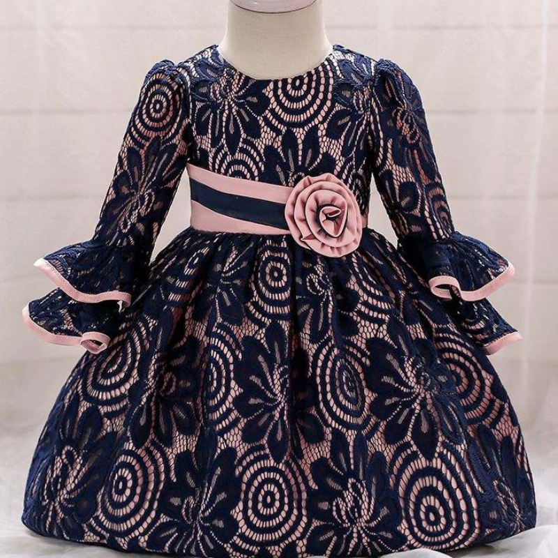Baige Uusimmat lapset pukeutuvat tyttöjuhlat Frock Kids Vastasyntyneiden vaatteet L1858XZ