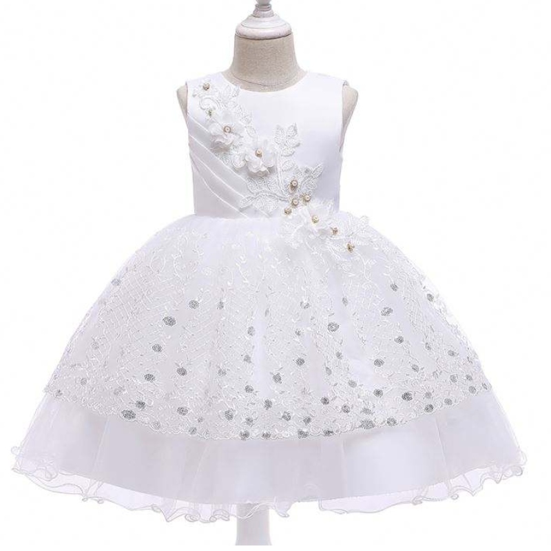 2020 Lapset vaatteet Stock Gaby Girl Kids Frock Design Flower Gaby Tyttö Syntymäpäiväjuhlimekko L5201