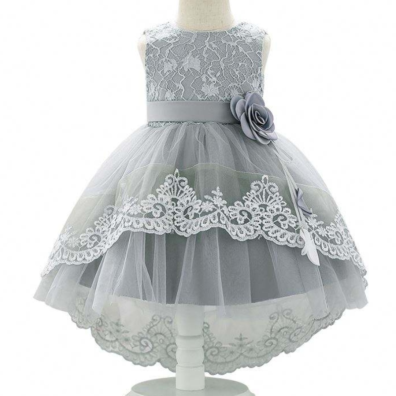 Ylellisyystyttömekot hienot lapset frock design flower girl juhlapallopukut l1921xz