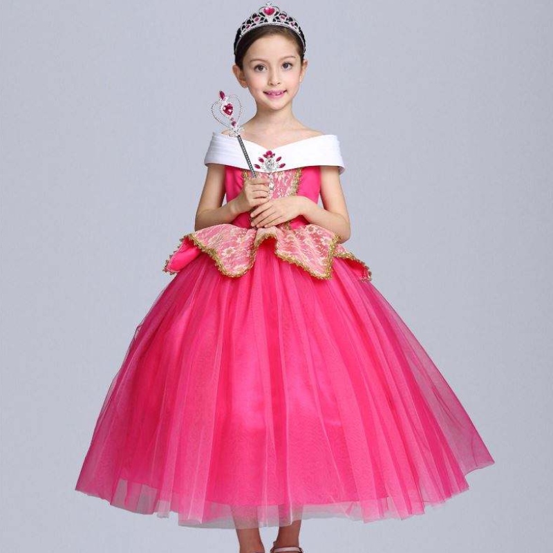 Uusi jää- ja lumi kauneus ja peto Belle -prinsessa mekko Aello Sleeping Beauty Hame SMR022