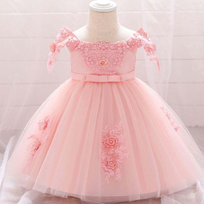 Korkealaatuiset lapset Frock Princess -mekko Lapset Frock Design Embriodaariset puvut L5057XZ
