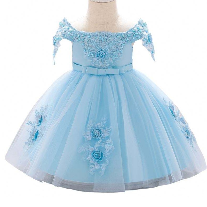 Korkealaatuiset lapset Frock Princess -mekko Lapset Frock Design Embriodaariset puvut L5057XZ