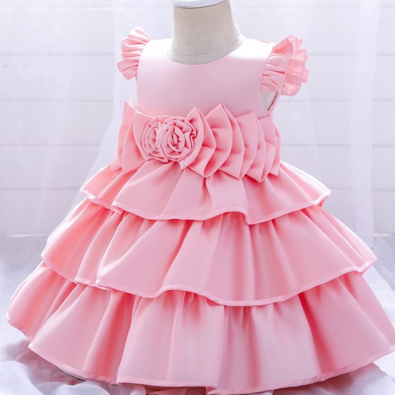 Baige Girls Party Dresses Espanjan tyylinen tyttömekko kesämekko tyttöjen lapsille