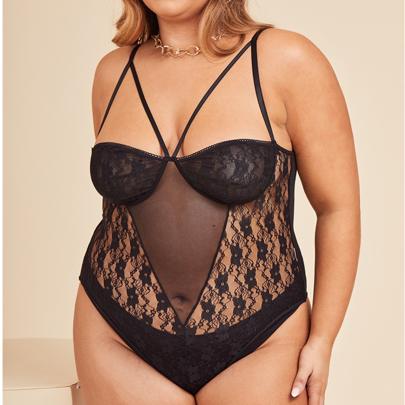 Pitsi Aseta bodysuit seksikäs valjaat Teddies ja bustiers