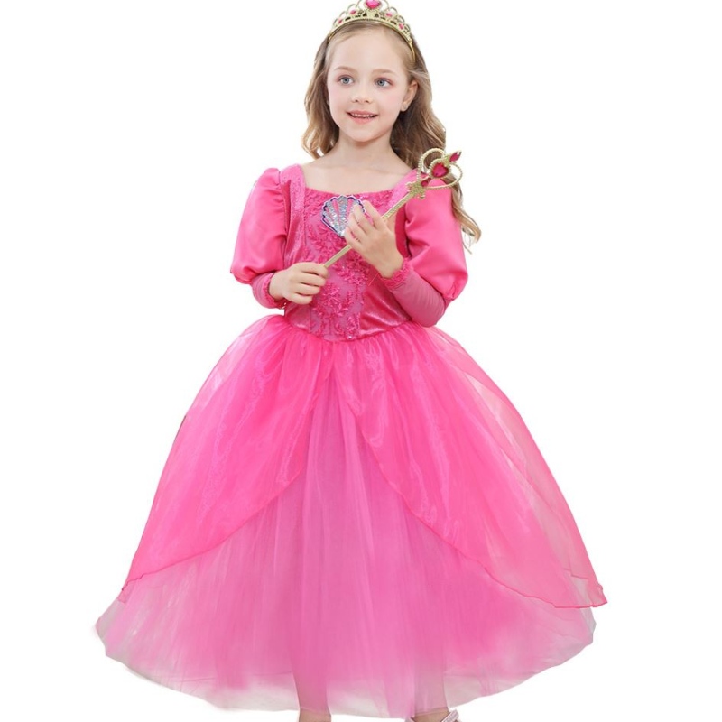Baige Kids Girl Mermaid Ariel Princess -mekko lapsille tyttövauva Halloween -puku joulupuku Rapunzel -mekko