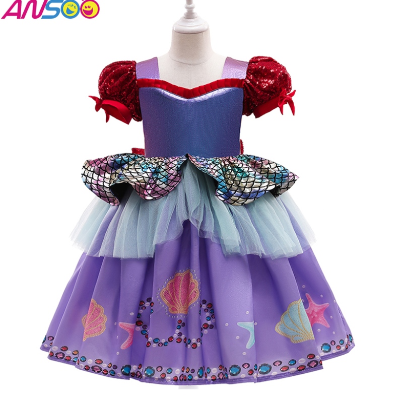 Ansoo suositut uudet Halloween -lasten puku Mermaid