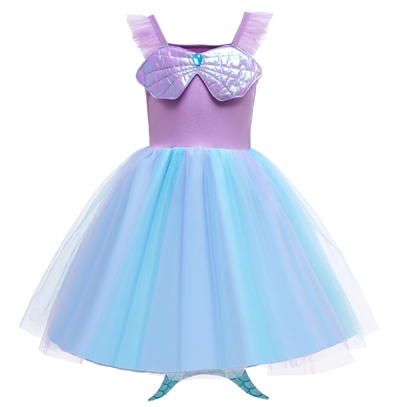 Prinsessamekko tyttövauvalle Fancy pieni merenneito cosplay -pukulainen lapsi Kids Ocean Siren Summer Clothing