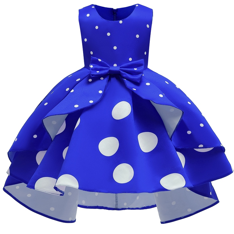 Tyttöjen juhlapuku polka dot prinsessa -mekon lasten Amazon -mekko hame