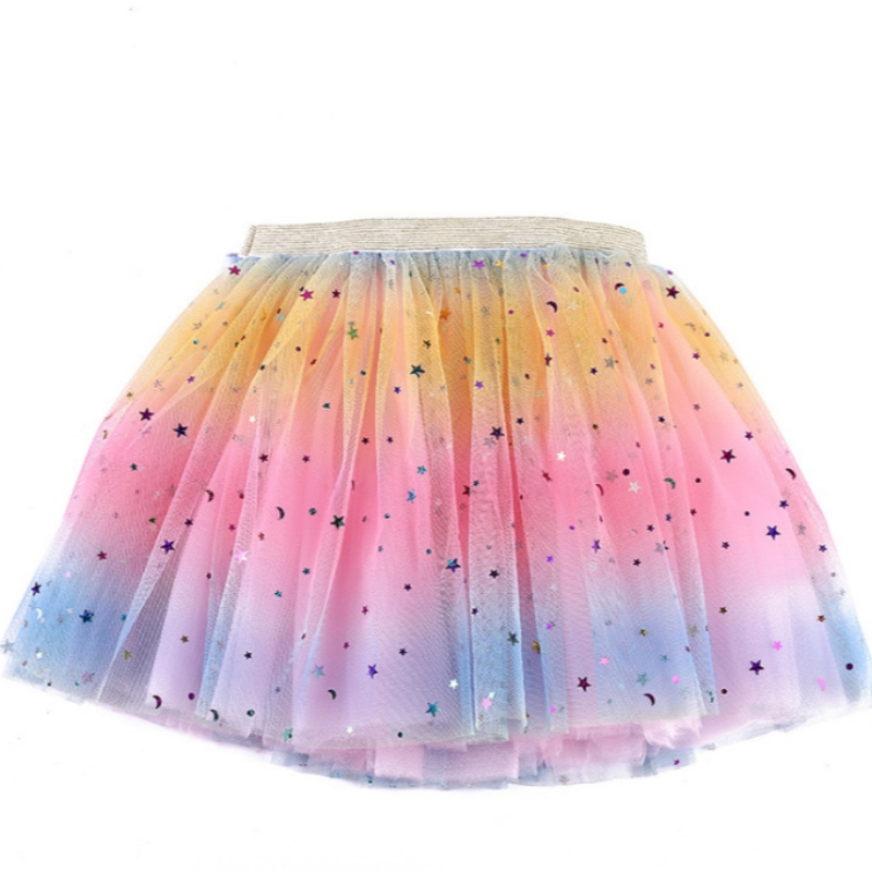 Mesh Performance Hame Tulle Rainbow Tutu -hame pienille tytöille
