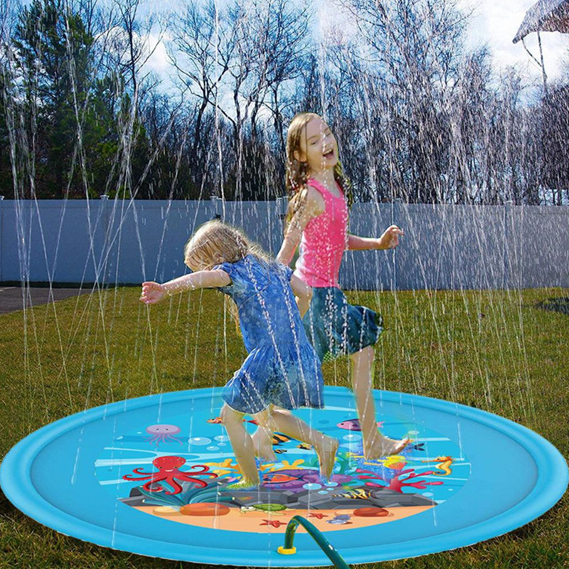 puhallettava sprinklerimaton lemmikkieläinten roiskelevy