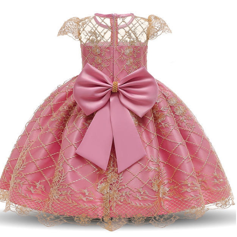 Kesäprinsessa pukeutuminen Little Flower Girl Party Dress länsimainen hääpuku