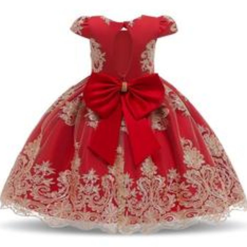 Kesäprinsessa pukeutuminen Little Flower Girl Party Dress länsimainen hääpuku