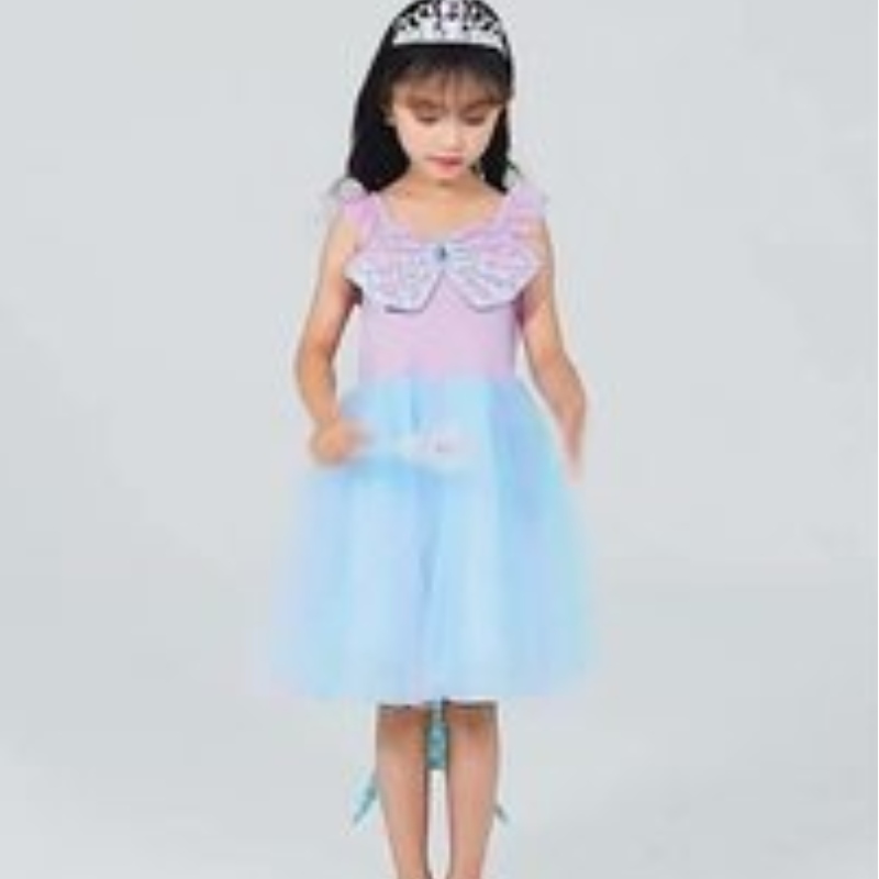 Ansoo Drop -kuljetus Vauvan tyttöjen mekko Toddler Kids Party Tutu -sivusto pitsi mekko puku kukkatyttöpuku pääpannalla