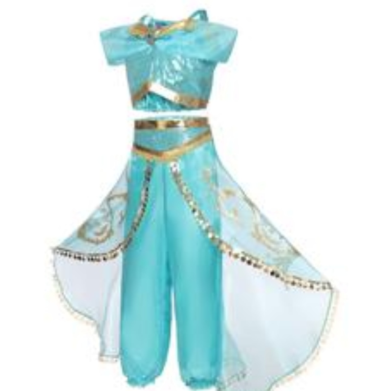 Prinsessa puku Halloween Lasten tyttöpuku cosplay -pukujen mekot tyttöjen roolipuku 4–10 vuotta