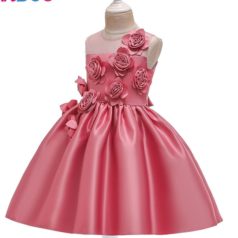 Ansoo Girls Dress Christmas Tyylikäs prinsessamekko Lasten mekko tyttöjen hääjuhlapallopukulle 2-12 vuotta
