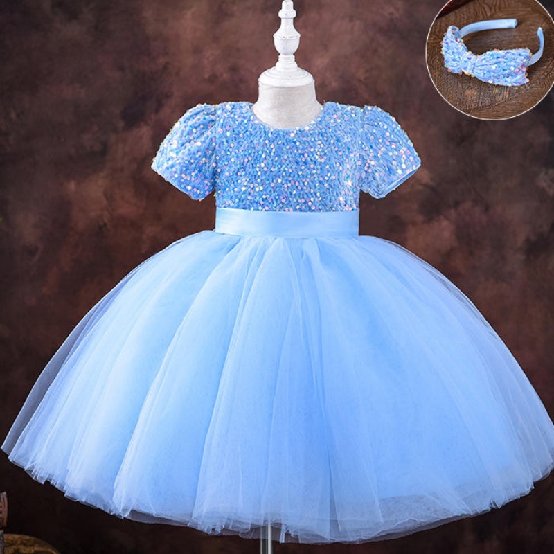 5-9-vuotiset tytöt prinsessa mekko paljetti pitsi tylli hääjuhlat tutu fluffy puku lapsille