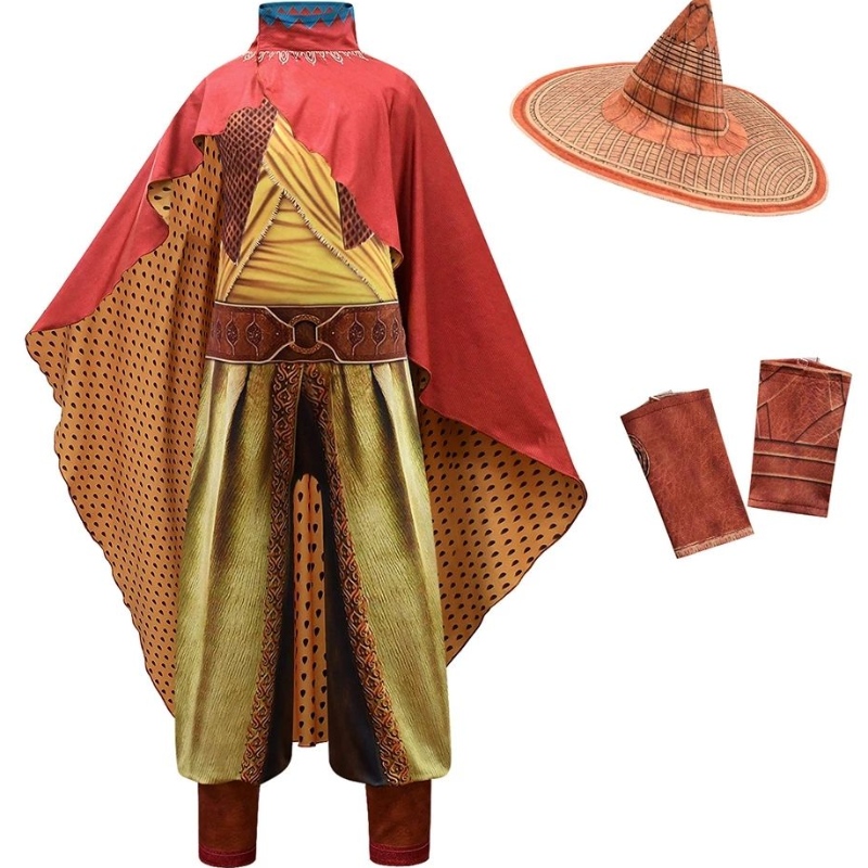 Raya ja viimeinen lohikäärmepuku tytöille ja aikuisille Halloween Carnival Clothing Kids Cosplay Party Raya pukeutuu
