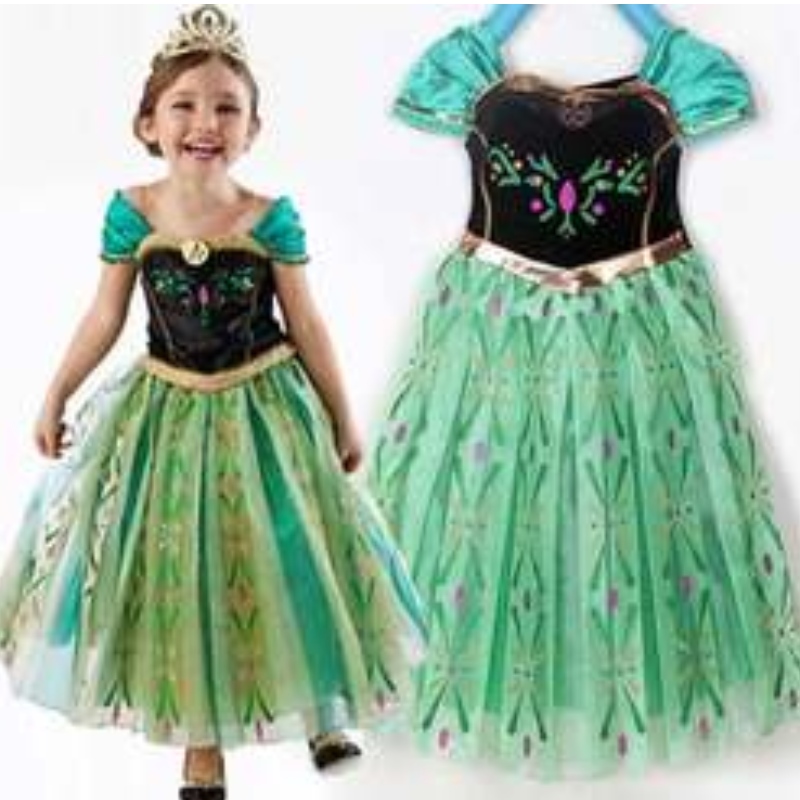 Baige TV&movie Elsa Anna Girl Party Performance Dresses Halloween Cosplay -mekot puvut