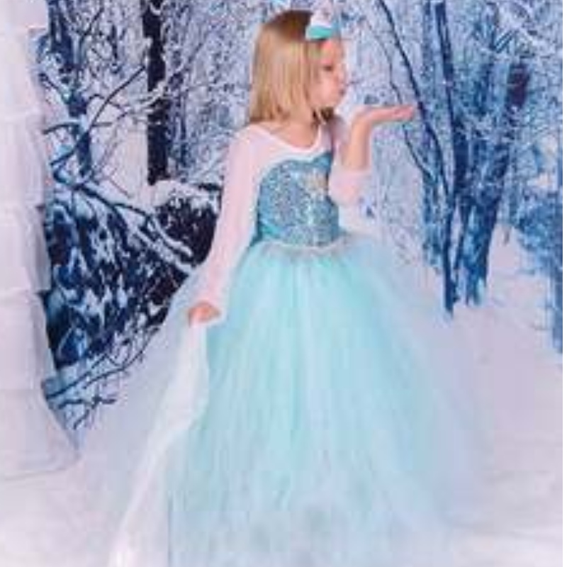 Baige TV&movie Elsa Anna Girl Party Performance Dresses Halloween Cosplay -mekot puvut
