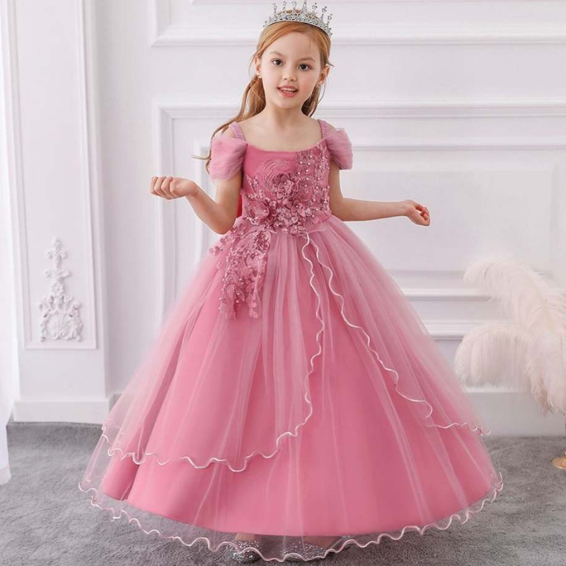 Baige tukkumyynti Kids Wedding Evening Ball -puvu