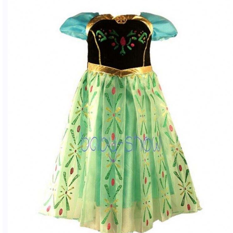 Baige Hot Sale -mekko Fancy Baby Frocks Elsa Pukun tyttöjen cosplay-pukujuhlapuku 3-8-vuotiaille lapsille