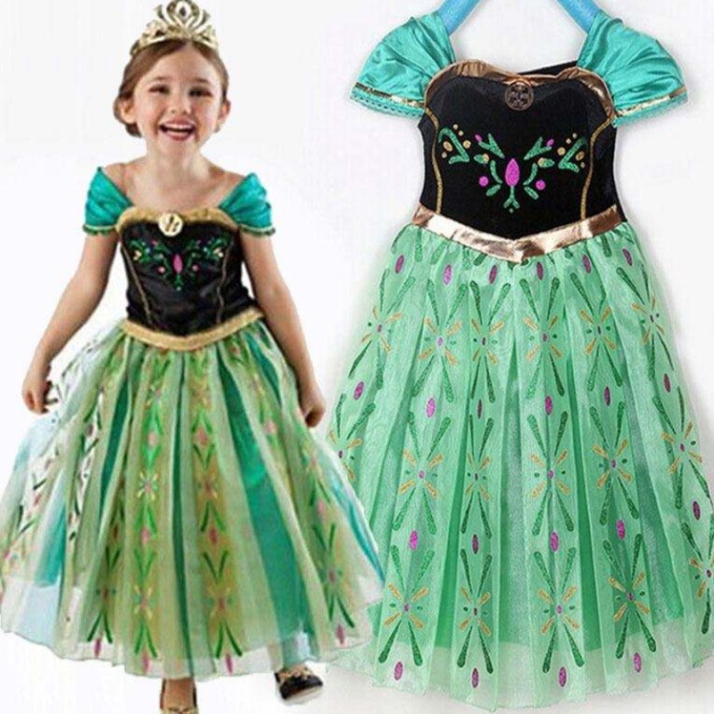 Baige Hot Sale -mekko Fancy Baby Frocks Elsa Pukun tyttöjen cosplay-pukujuhlapuku 3-8-vuotiaille lapsille