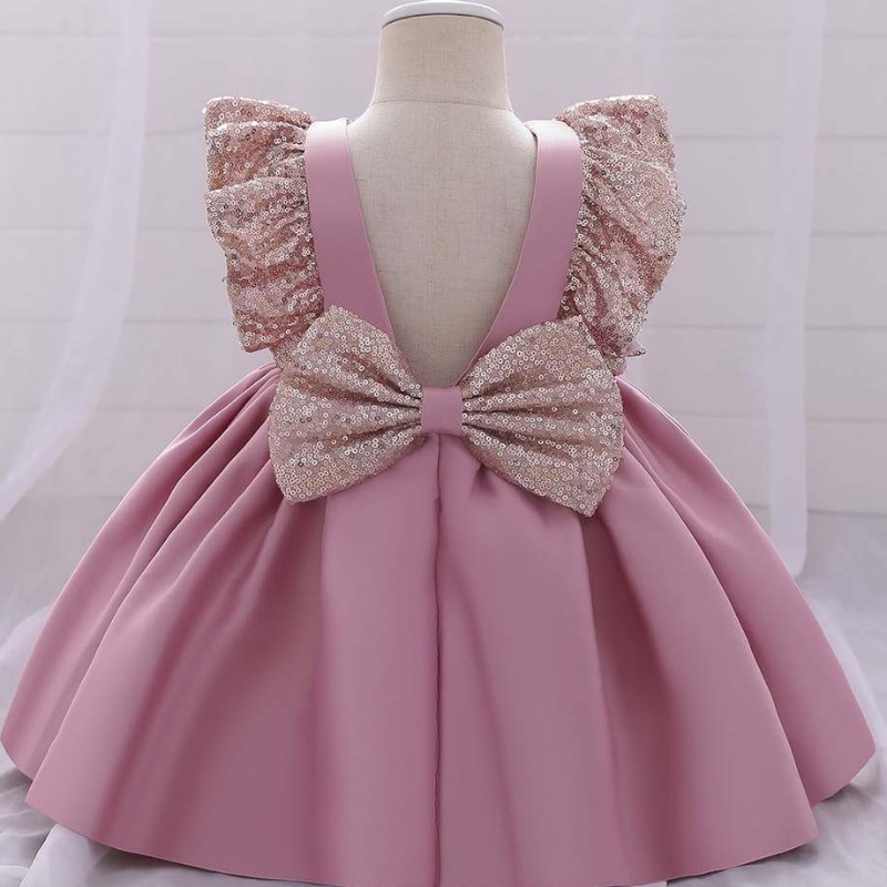 Baige Lovely Kids Dress Vaatteet 2020 Uusi Design Girls Wedding Frock Birthday Party Dress L1968XZ