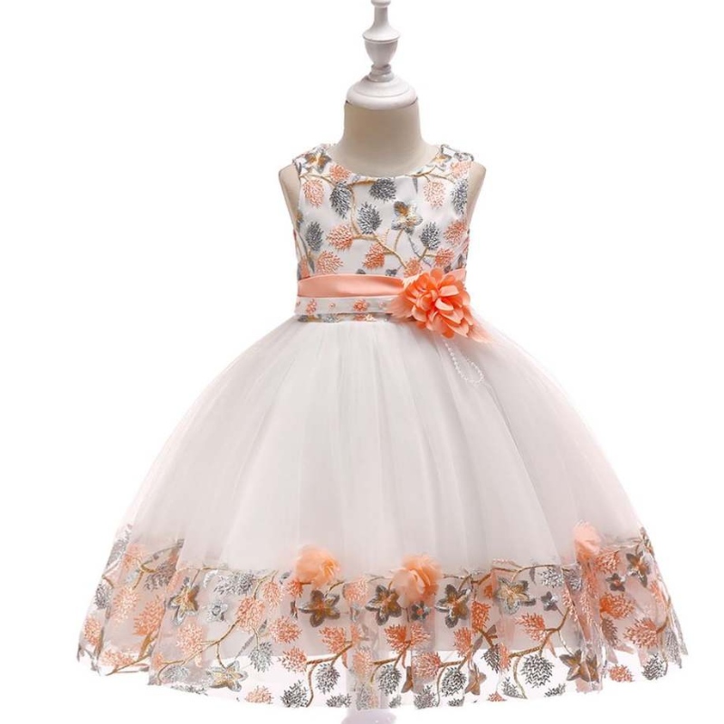 Tukkumyynti Kids Frock Designs Pictures Uusi malli Kids Girls -juhlat syntymäpäivähääjuhlia varten L5045